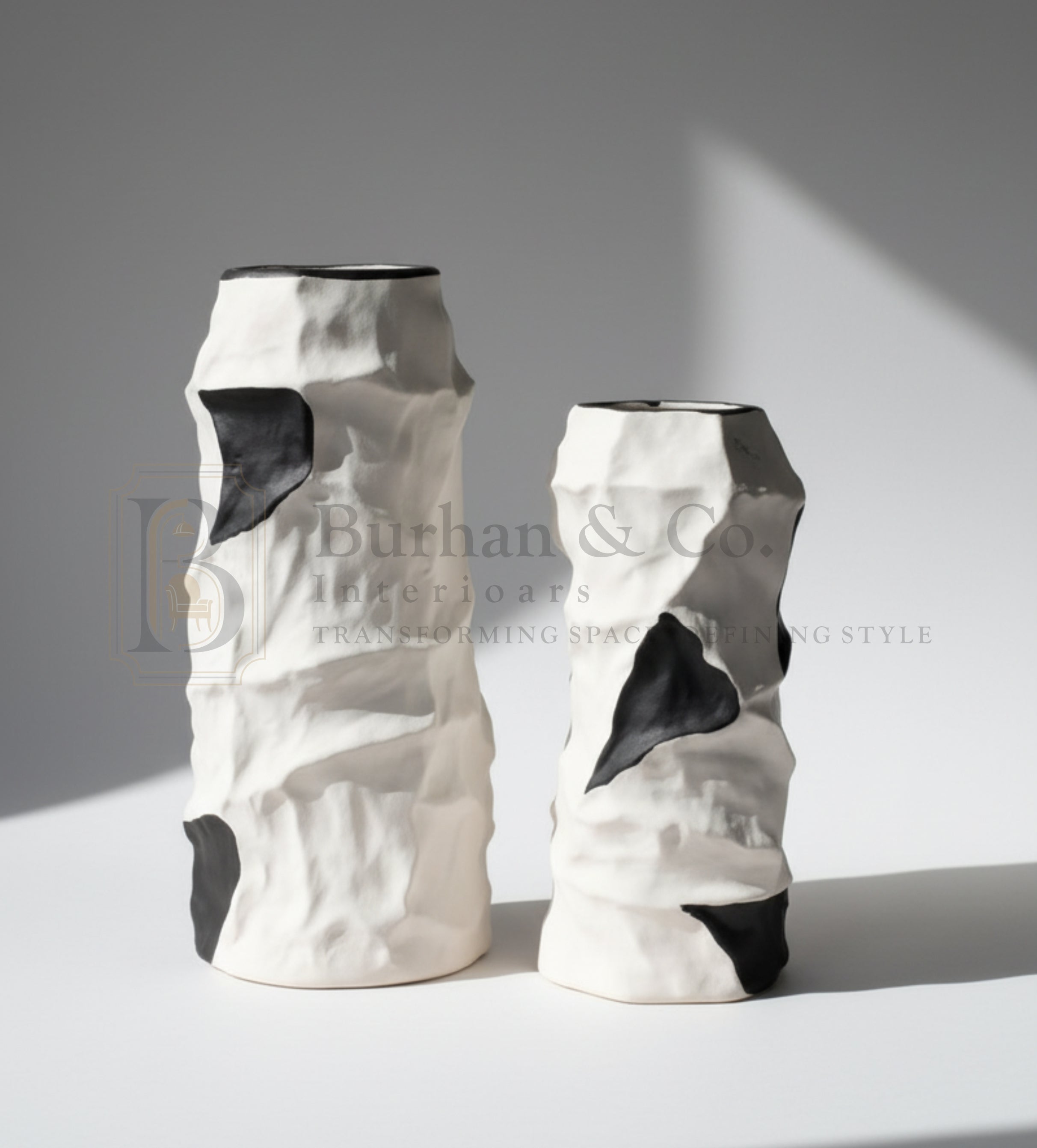 Cow Print Ceramic Vases Modern Decor