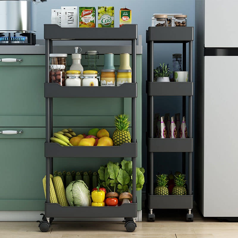5 Tier Durable Storage Rack with Movable Wheels