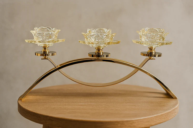 The Crystal Bloom Trio Candle Bridge