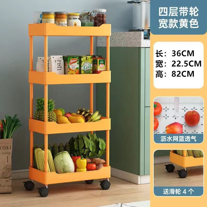 5 Tier Durable Storage Rack with Movable Wheels