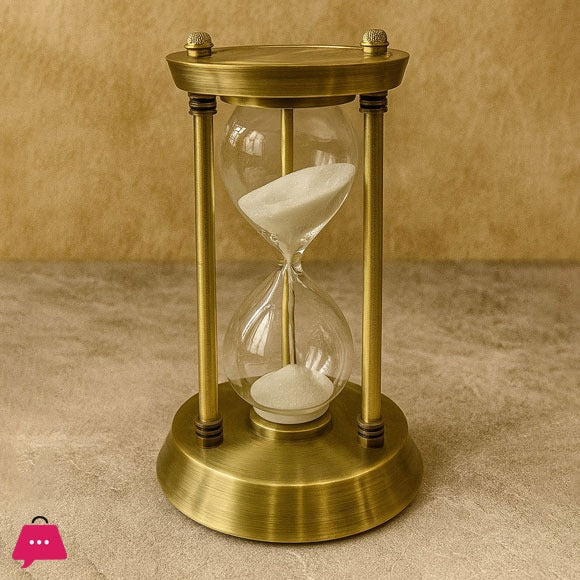Hourglass Home Office Table Decoration Metal Sand glass for Club Hotel