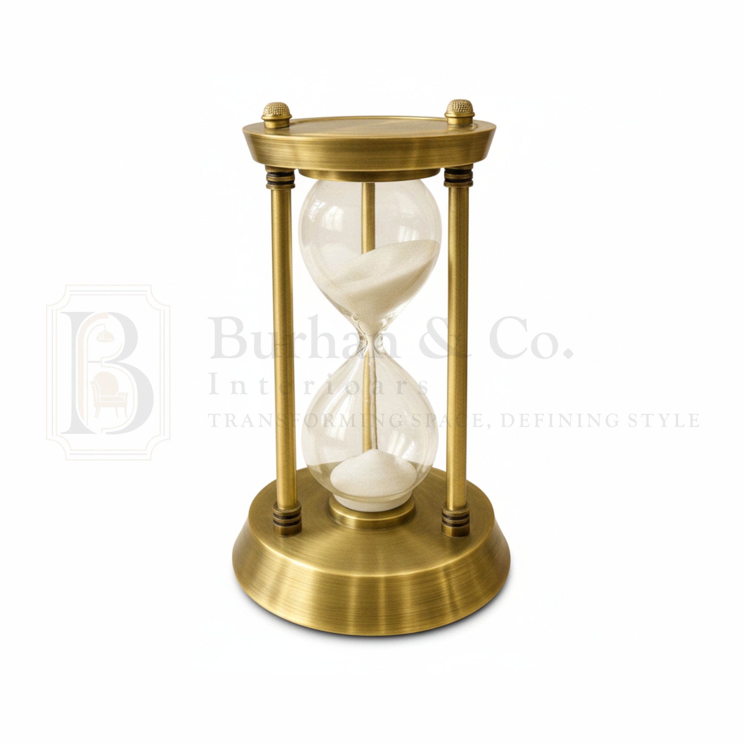 Hourglass Home Office Table Decoration Metal Sand glass for Club Hotel