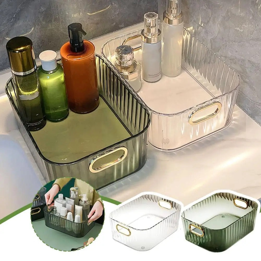 Clear Acrylic Desktop Organiser Basket