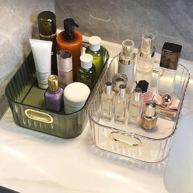 Clear Acrylic Desktop Organiser Basket