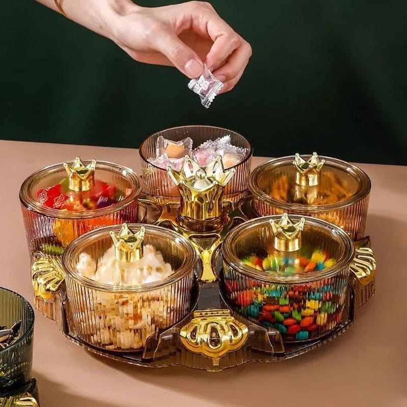 Royal Luxury 360 Rotating Decorative Acrylic Dish