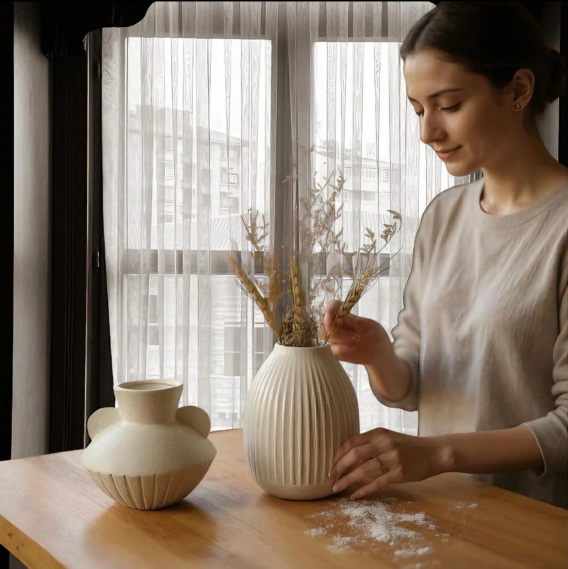 Serenity Dou Ceramic Vase