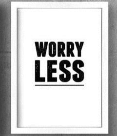 Smile More & Worry Less | Motivational Wall Frame Set Pair Of 2(12x16)