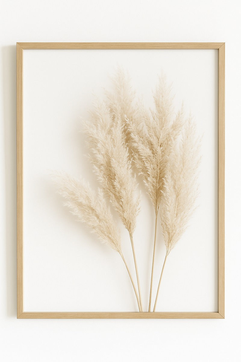 Minimalist HOME Botanical Wall Art – Set of 3 (Framed Prints)