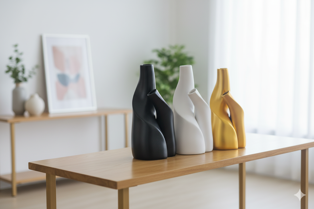 2PC Set Of Imported Elegant Shape Double Vase