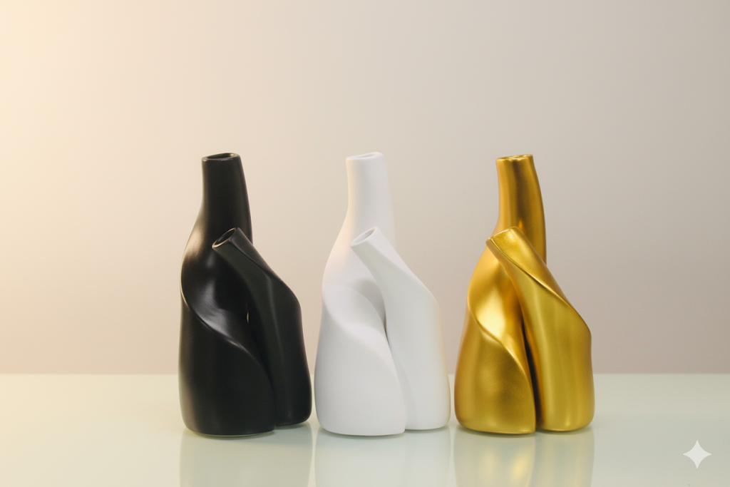 2PC Set Of Imported Elegant Shape Double Vase