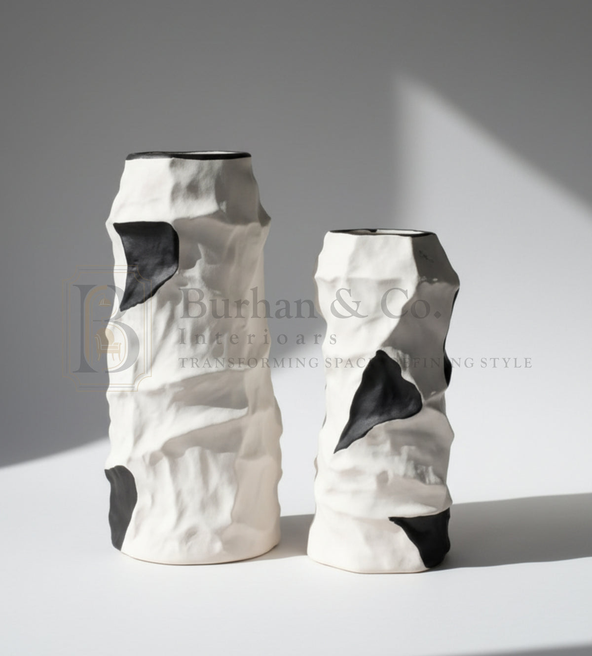 Cow Print Ceramic Vases Modern Decor
