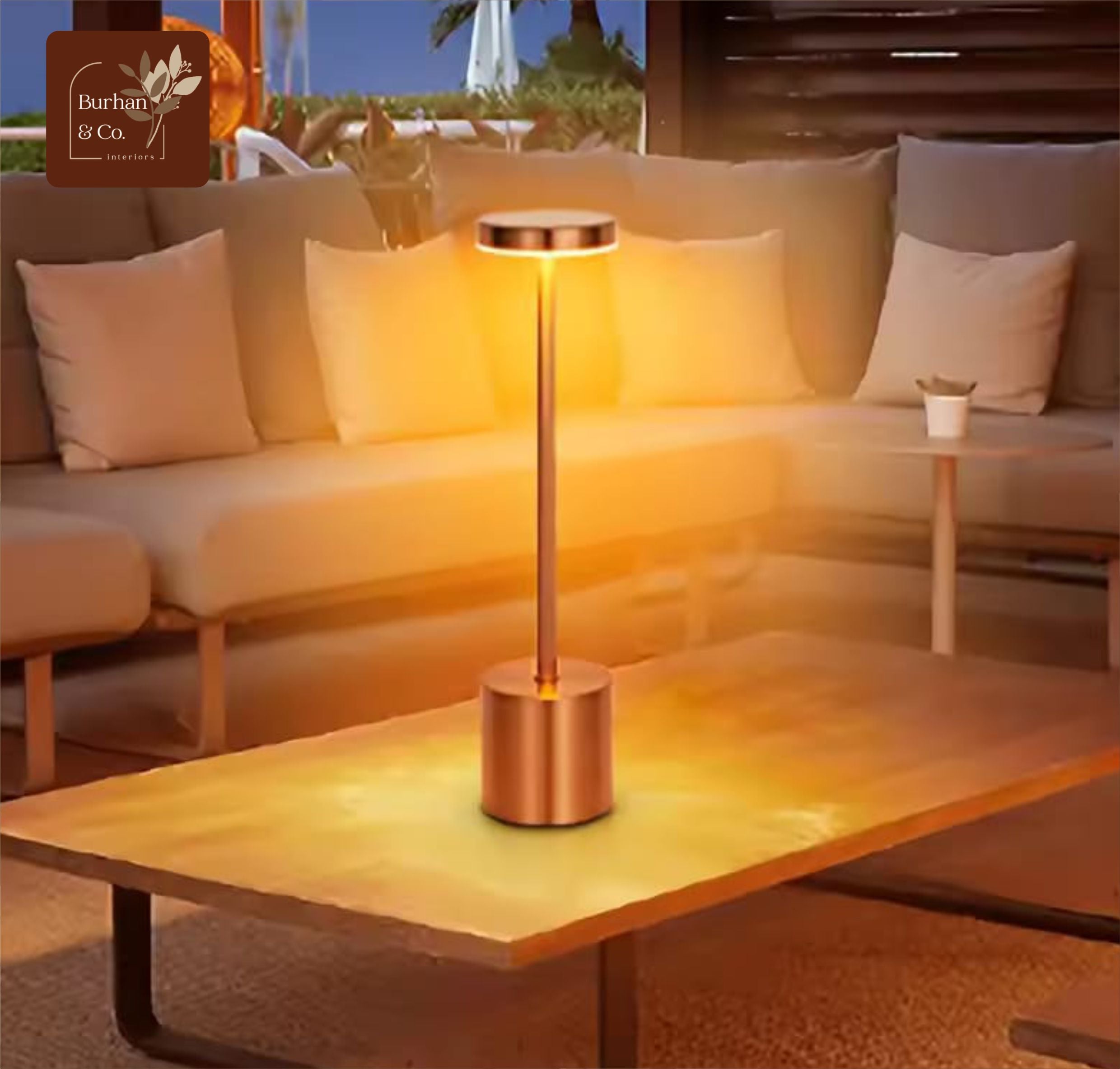 Modern LED Touch Desk Lamp – USB Rechargeable, Adjustable Brightness – Assorted Colours