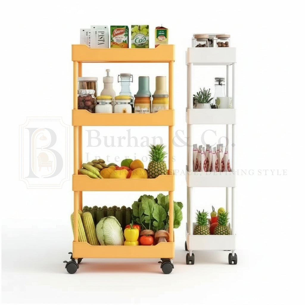 5 Tier Durable Storage Rack with Movable Wheels