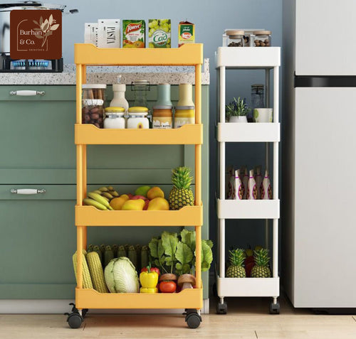5 Tier Durable Storage Rack with Movable Wheels